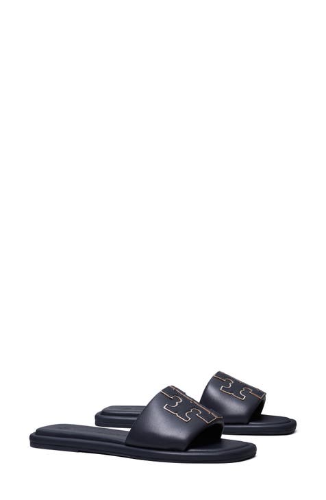 Donna Karan DKNY Signature Beige Canvas Leather Trim Bifold Twist