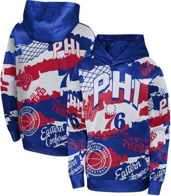 Outerstuff Youth Royal Philadelphia 76ers Straight to The League Full-Zip Hoodie at Nordstrom, Size 3T