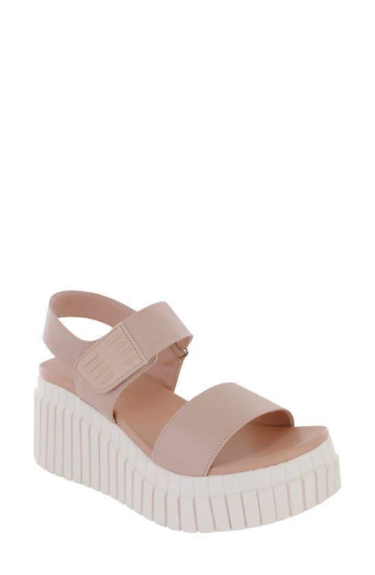 Shop Mia Yuri Platform Wedge Sandal In Blush