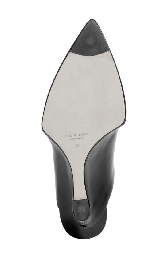 Rag & Bone Eclipse Leather Wedge Mules In Black
