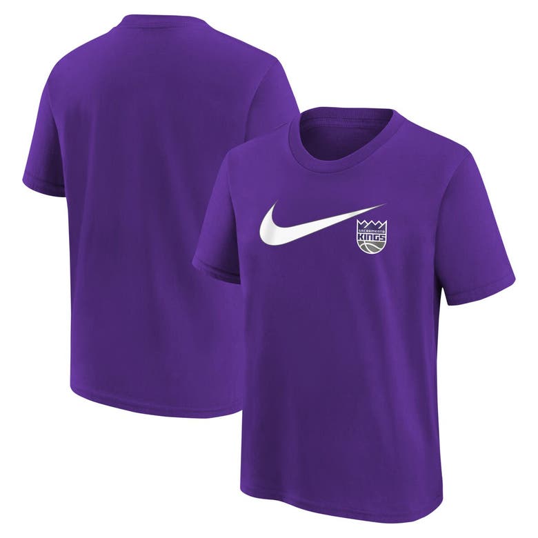 Nike Kids' Youth  Purple Sacramento Kings Swoosh T-shirt
