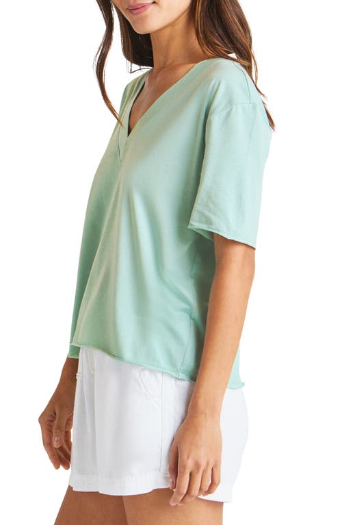 Shop Splendid Kacey V-neck T-shirt In Sea