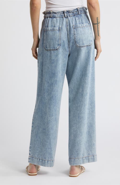 Rails Getty Cropped Wide Leg Jeans In Faded Indigo