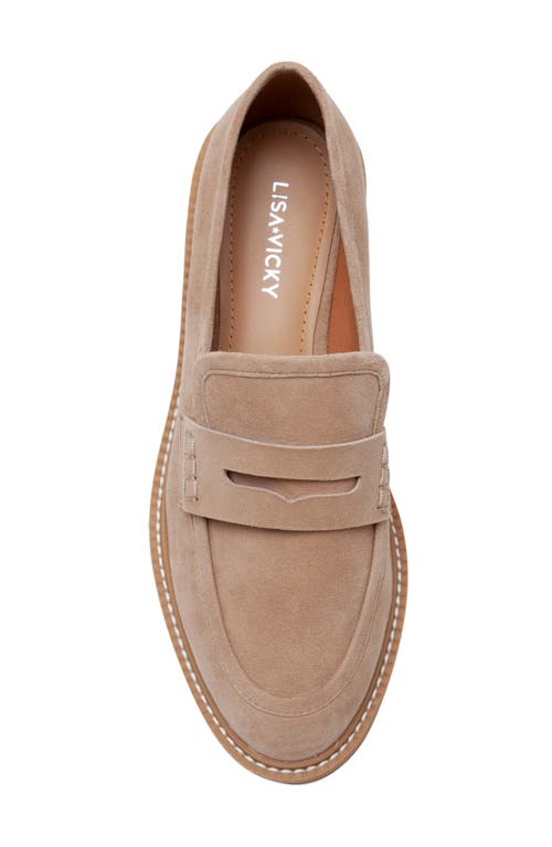 Lisa Vicky Zoom Penny Loafer In Tan Camel