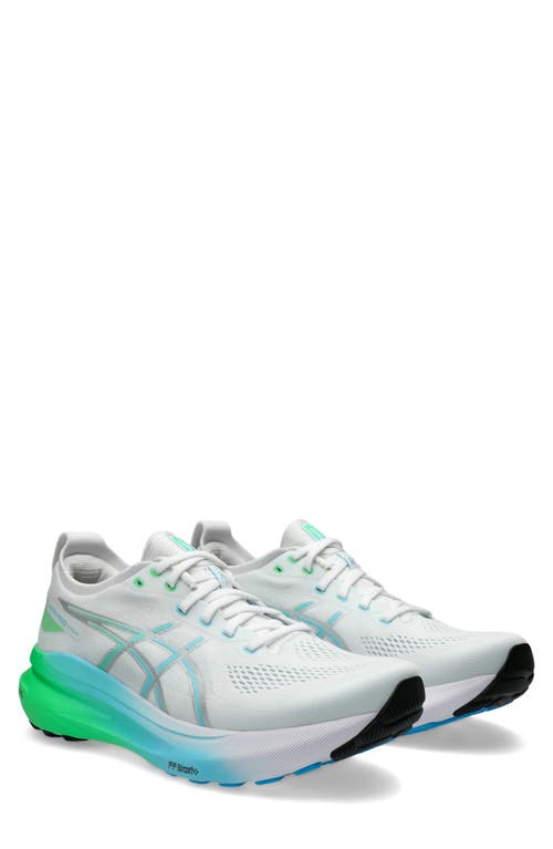 Shop Asics ® Gel-kayano® 31 Running Shoe In White/bright Cyan