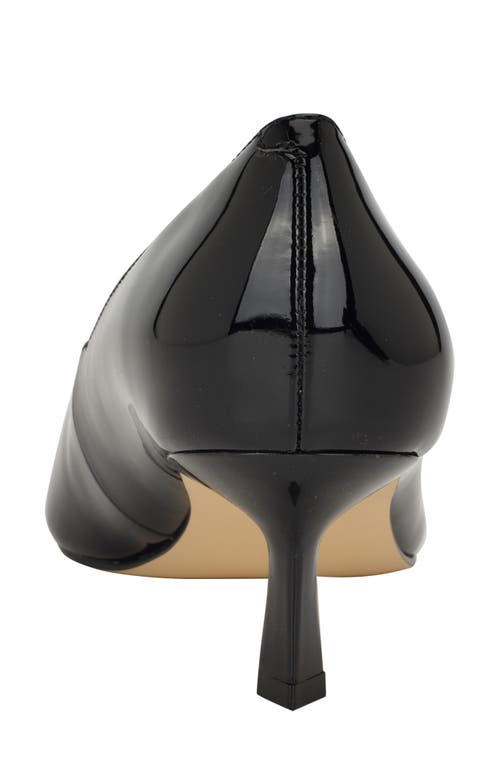 Calvin Klein Kierra Pointed Toe Pump In Black Patent
