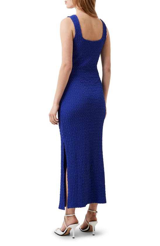 Shop French Connection Sadie Textured Tank Dress In Royal Blue