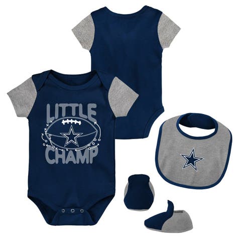 Outerstuff Infant Navy/White Dallas Cowboys Baby Bear Beanie Set