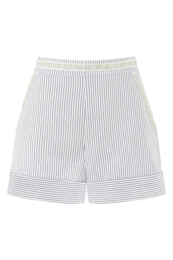 Shop Nocturne Striped Shorts In Multi-colored