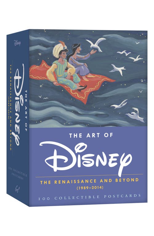 Chronicle Books 'The Art of Disney: The Renaissance and Beyond (1989-2014) 100 Collectible Postcards' Box in Blue Multi
