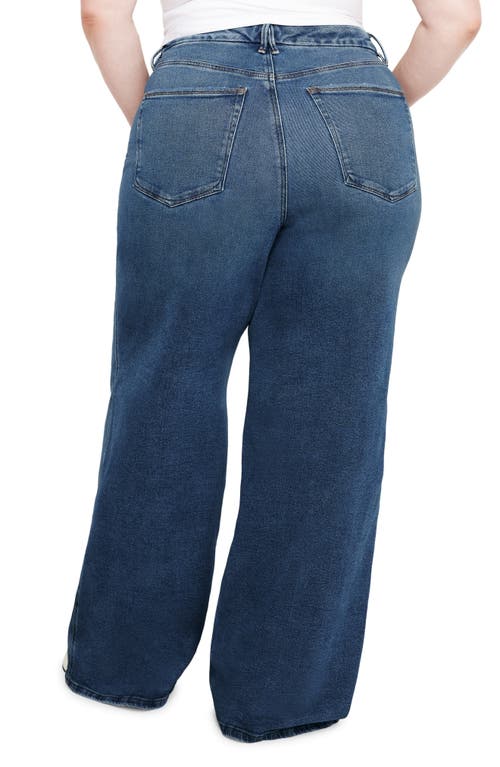 Shop Good American Good Skate Straight Leg Jeans In Indigo394