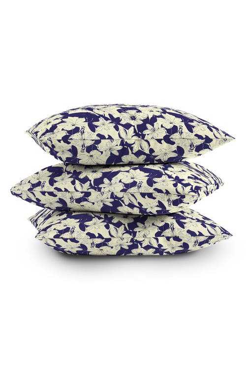 Shop Deny Designs Modern Abstract Print Throw Pillow In Blue