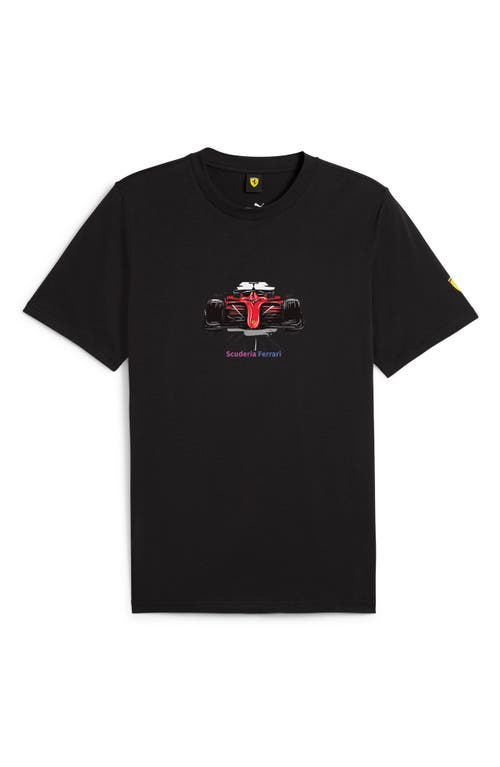 PUMA Scuderia Ferrari Race Graphic T-Shirt in Puma Black 