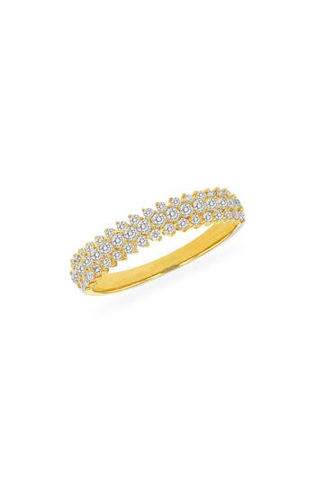 Shop Ron Hami 14k Gold Diamond Band Ring In Yellow Gold/diamond