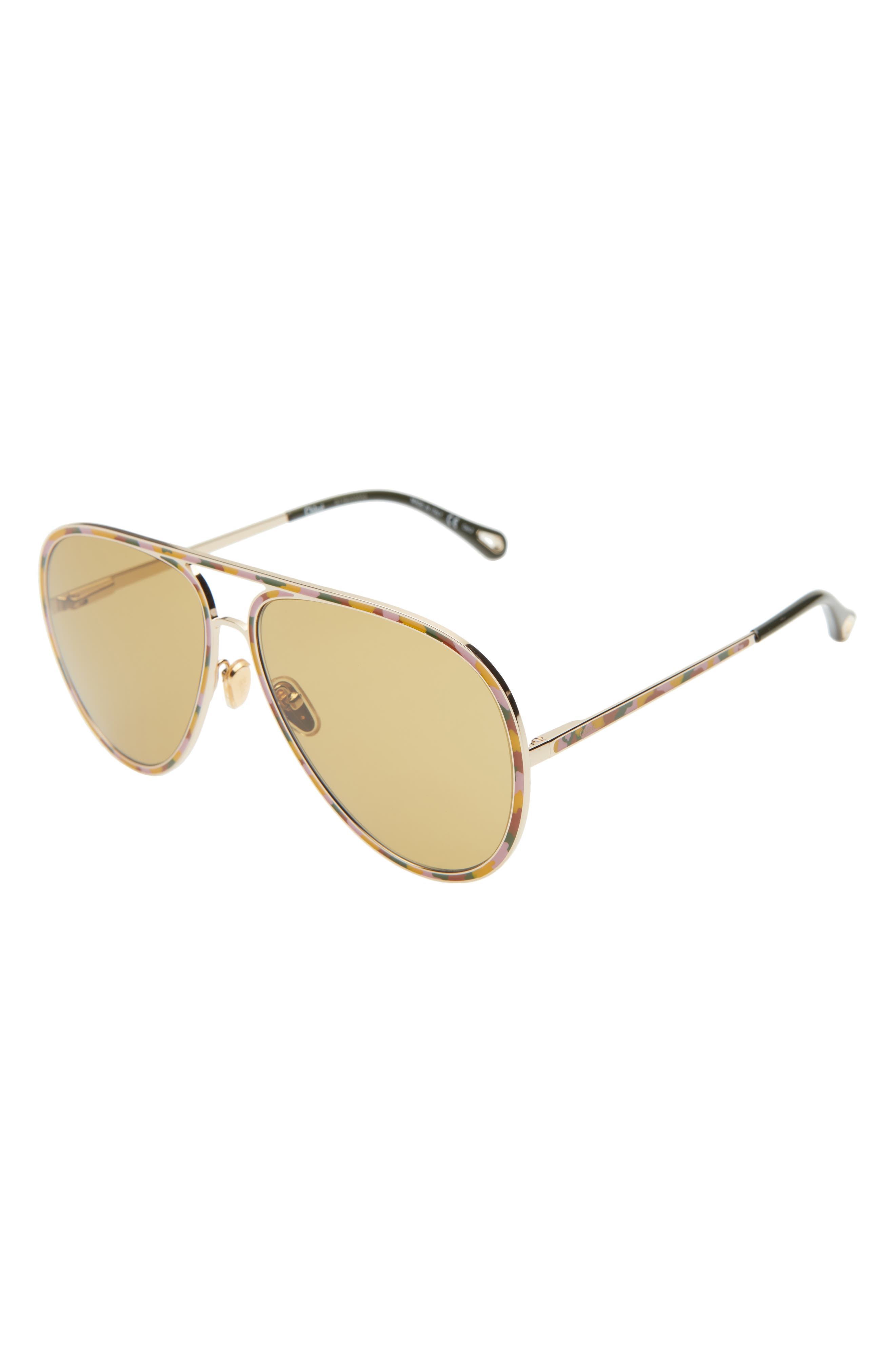 64mm unique pilot sunglasses chloe