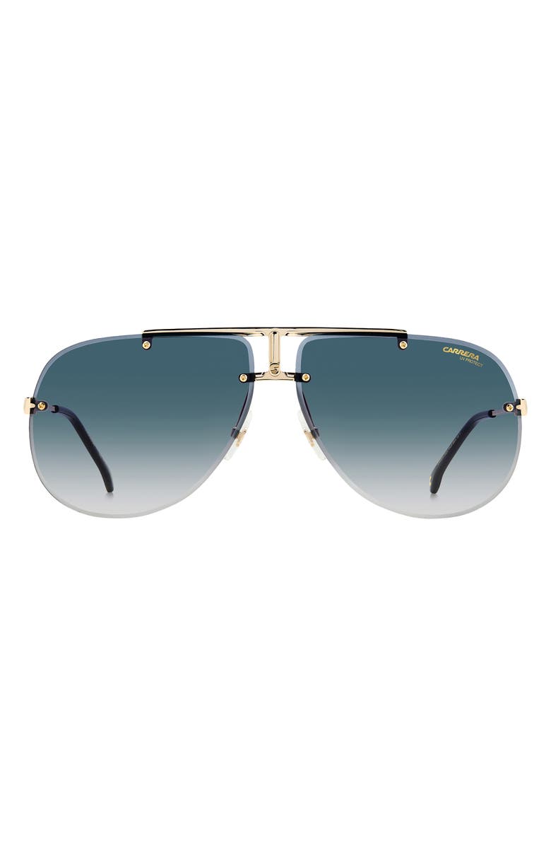 Carrera Eyewear 65mm Oversize Rimless Aviator Sunglasses | Nordstrom