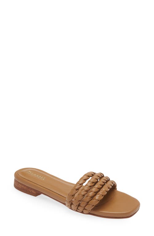 Kaanas Corcovado Slide Sandal in Caramel
