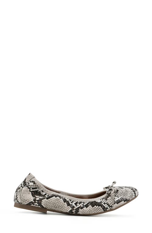 White Mountain Footwear Sunnyside Ii Ballet Flat In Natural/esprint