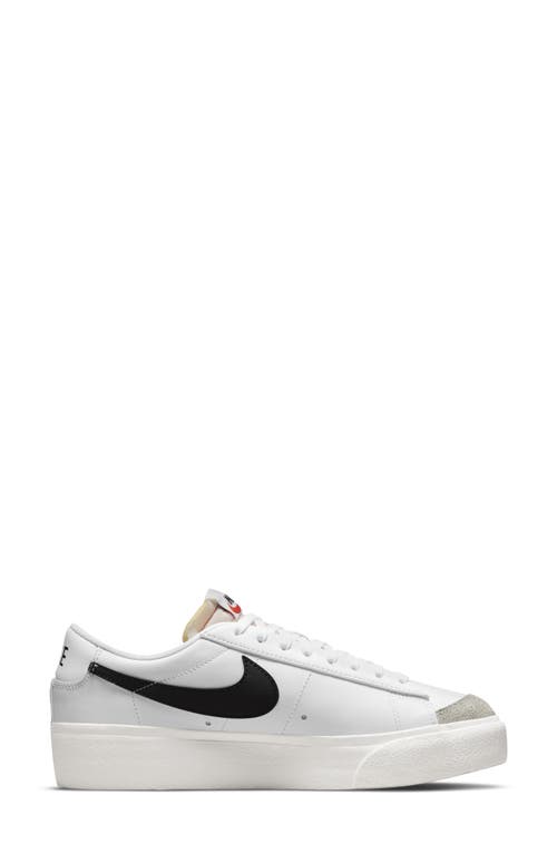 Shop Nike Blazer Low Platform Sneaker In White/black/sail