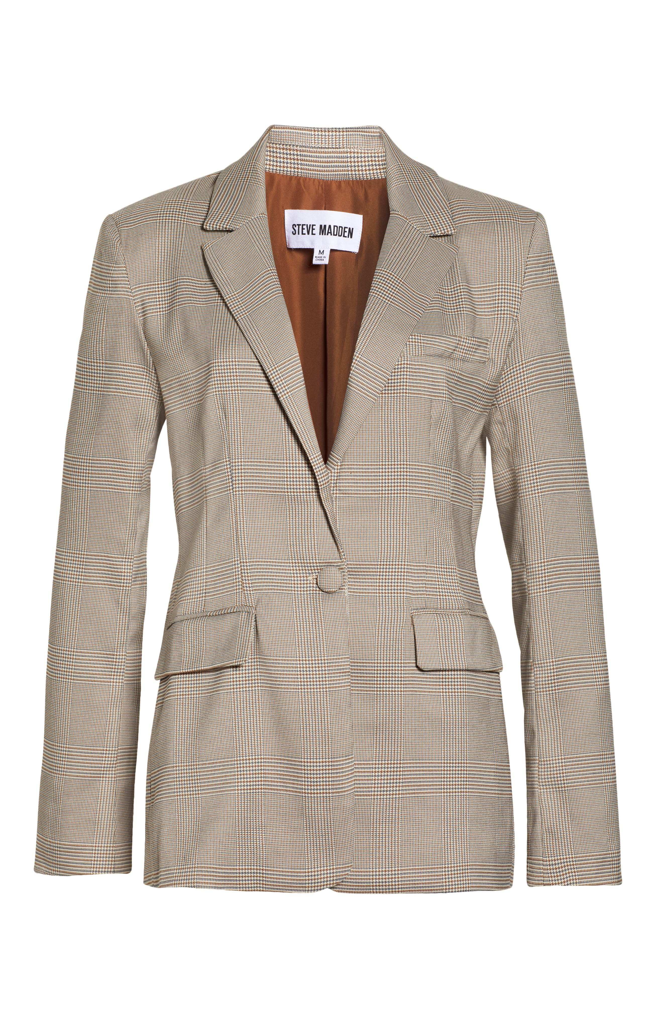 Steve Madden Harlow Houndstooth Plaid Blazer Nordstrom