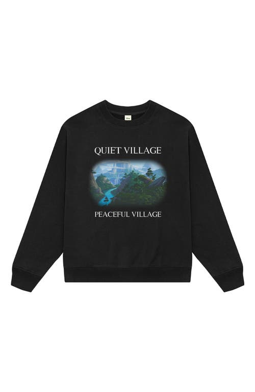 x Disney 'The Lion King' Quiet Village Cotton Graphic Sweatshirt in Black