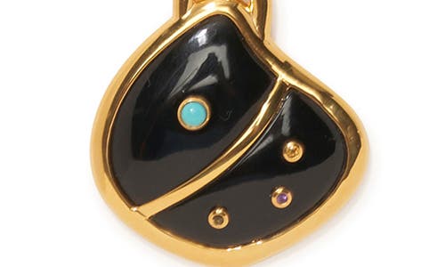 Shop Lizzie Fortunato Black Agate Pendant Necklace