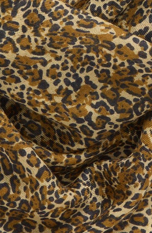 Shop Isabel Marant Madicia Leopard Print Wool & Cashmere Fringe Scarf In Brown