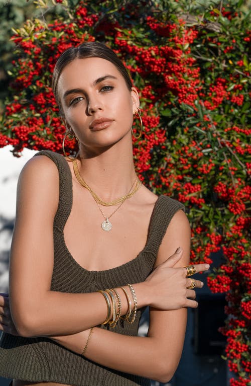 Bony Levy El Mar Diamond Hoop Earrings In 18k Yellow Gold/emerald