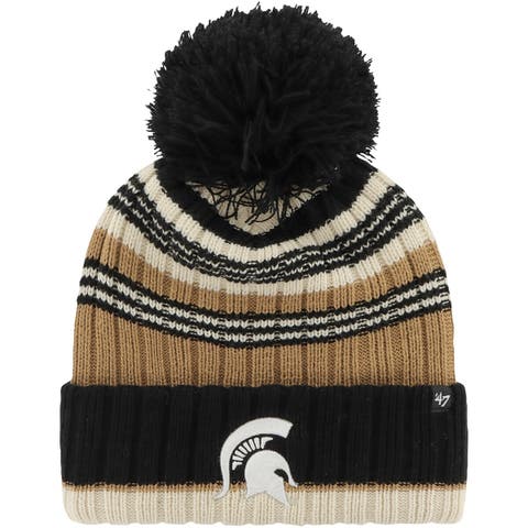 Women's Love Your Melon Navy Michigan Wolverines Cuffed Knit Hat with Pom