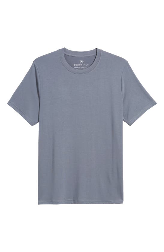 Shop Free Fly Motion Performance T-shirt In Slate Blue