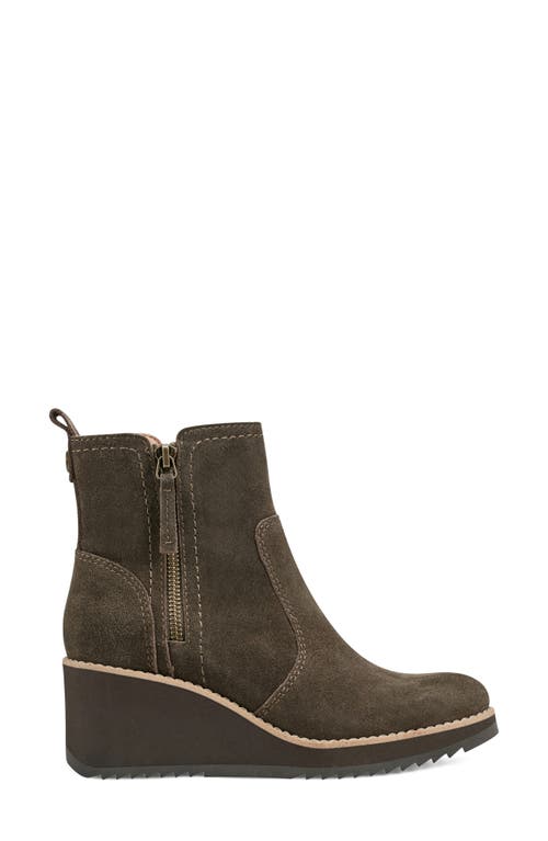 Shop Earth ® Cinto Platform Wedge Bootie In Muschio Suede