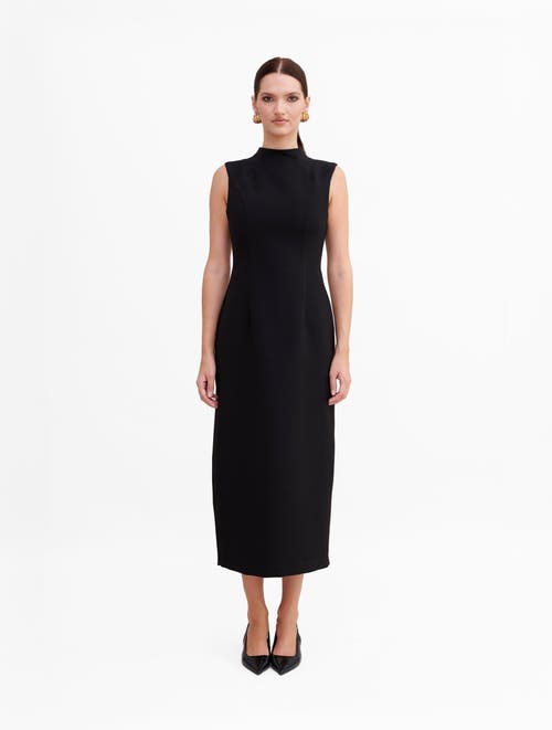 Shop Nanas Nana's Diana Midi Dress In Black