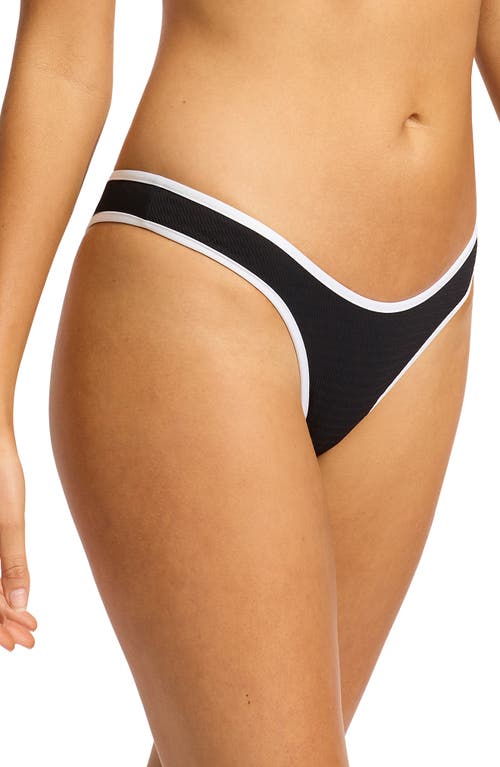 Seafolly Cropped Tank Top In Black In Black