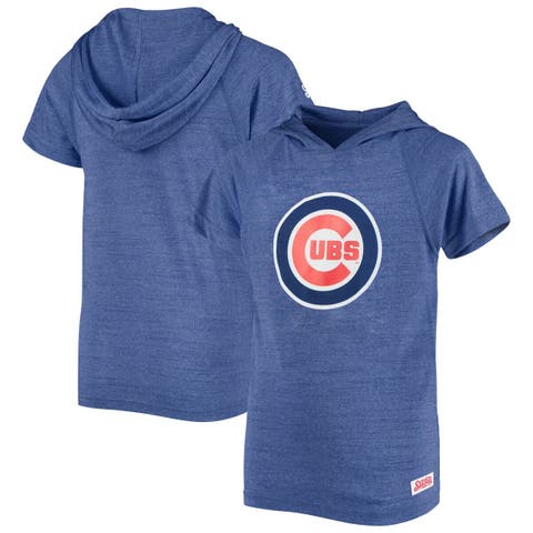 Men's Chicago Cubs Stitches Light Blue Team Logo Pullover Hoodie