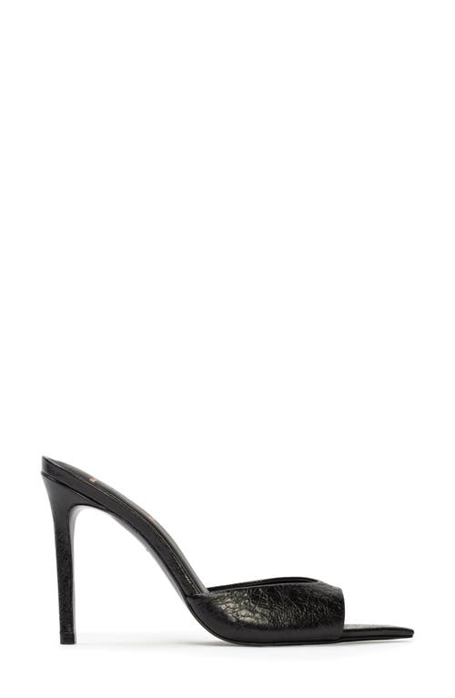 Shop Black Suede Studio Brea Pointed Toe Sandal In Black-crinkle