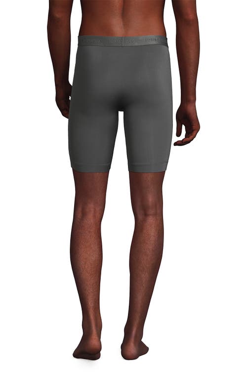 Lands' End Longer Flex Performance Boxer Brief 3 Pack In Warm Graphite