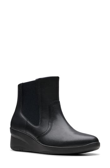 Clarks Suttyn Rae In Black Leather