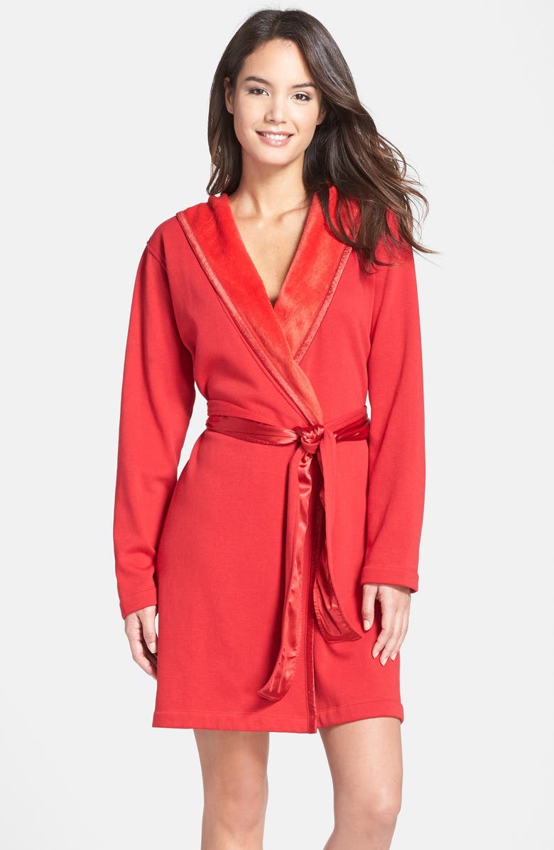 UGG<SUP>®</SUP> Australia 'Sofiee' Hooded Robe, Main, color, RIBBON RED
