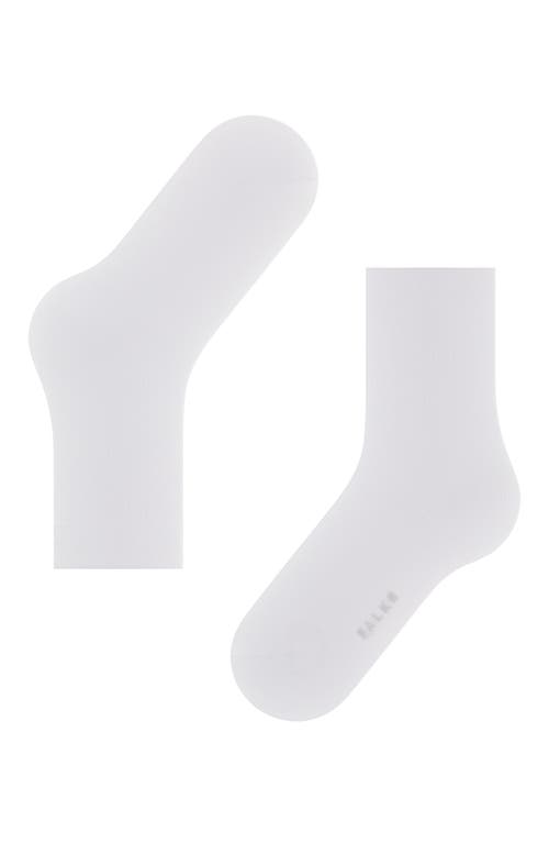 Shop Falke Cotton Touch Cotton Blend Socks In White