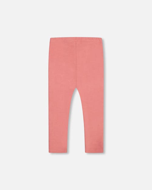 Shop Deux Par Deux Baby Girl's Super Soft Rib Leggings Pink In Tea Rose