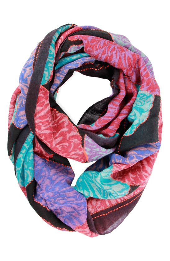 Saachi Floral Infinity Scarf In Multi
