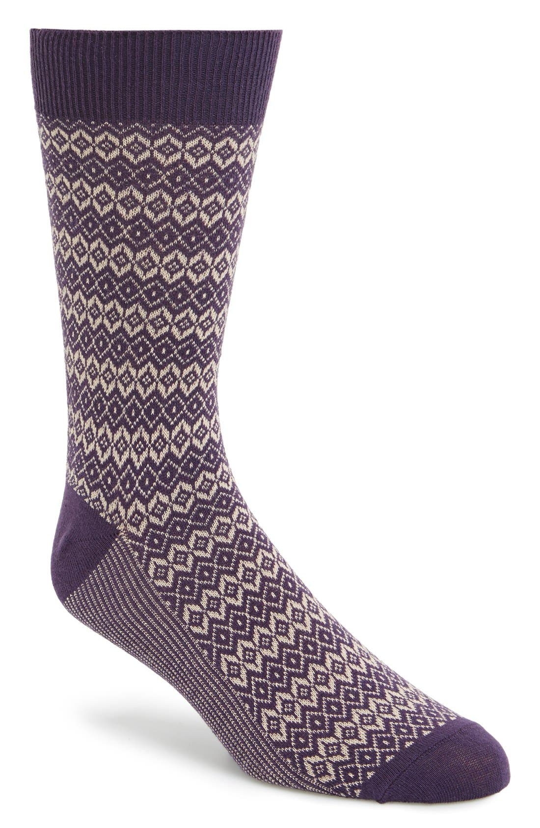 Topman Diamond Pattern Socks Nordstrom
