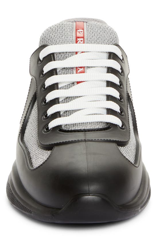 Shop Prada America's Cup Low Top Sneaker In Nero