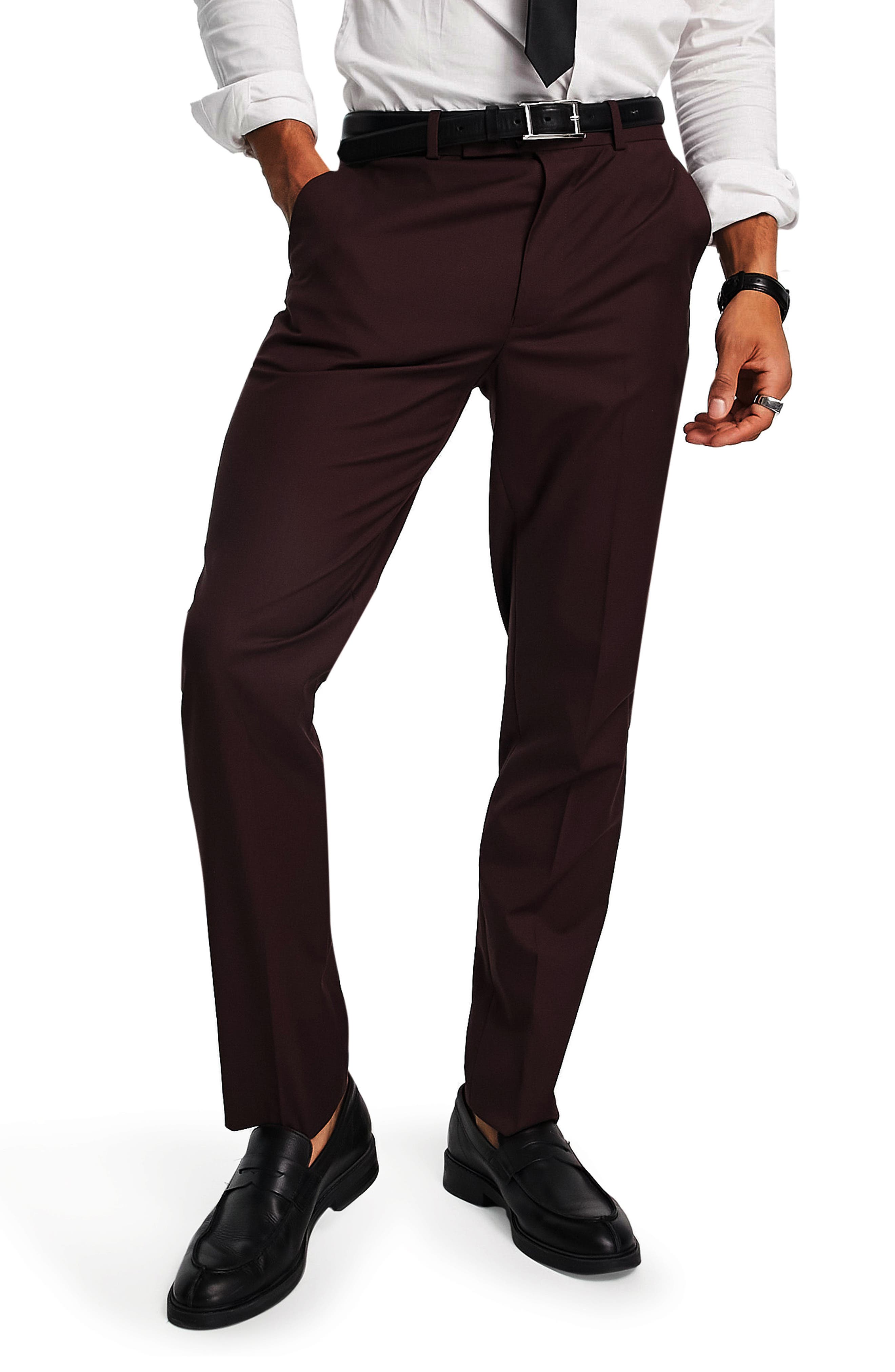 Red LAutre Chose Wool Pants in Maroon Womens Clothing Trousers Slacks and Chinos Full-length trousers 