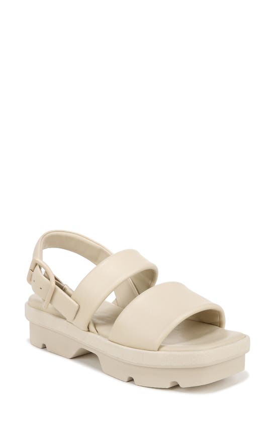 Vince Bowie Lug Sandal In Moonlight White Leather