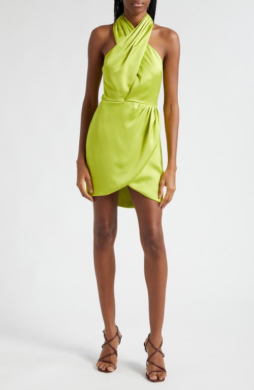 Ramy Brook Jona High Neck Satin Dress at Nordstrom,