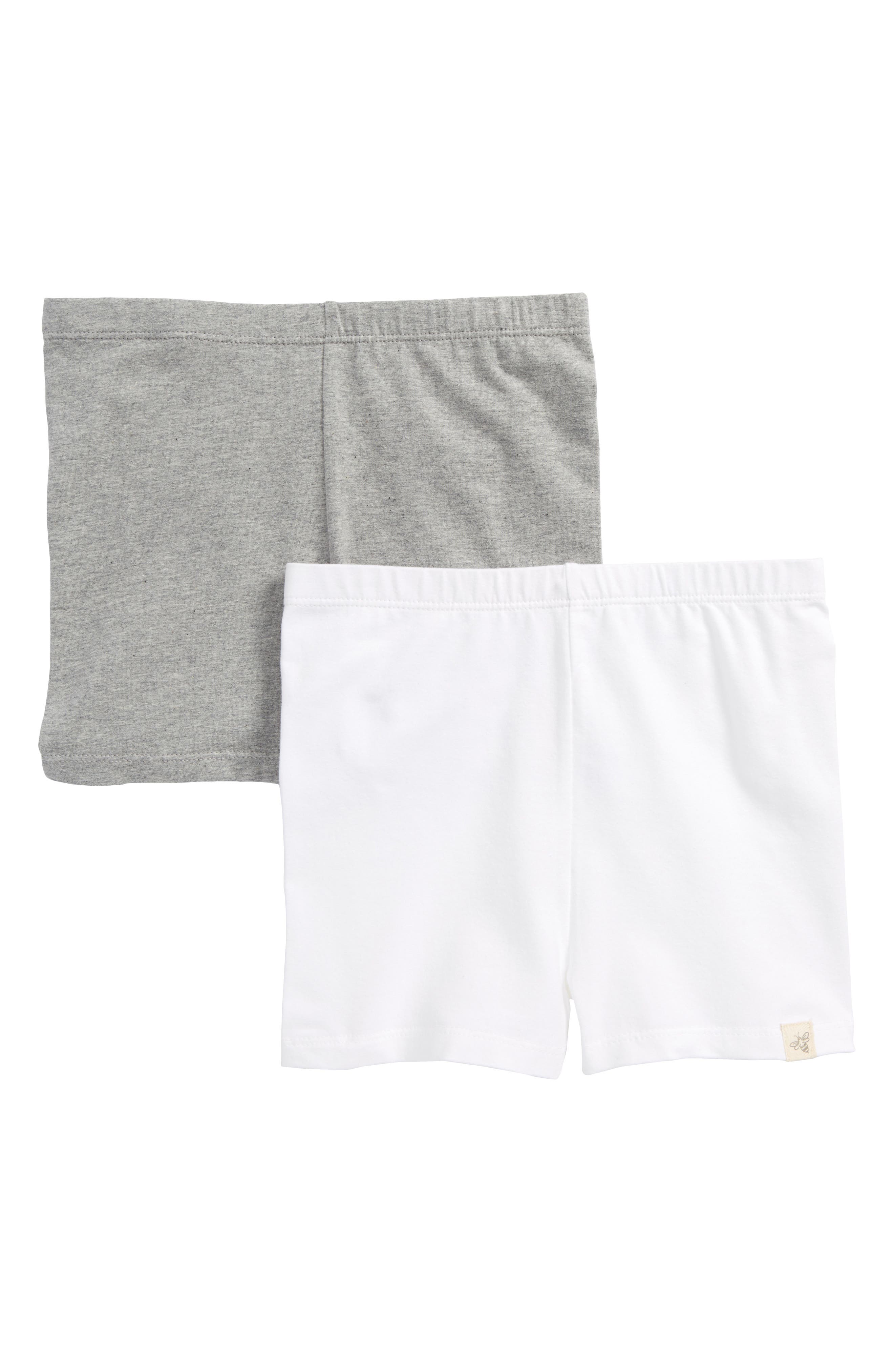 girls white bike shorts