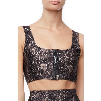 Plus Size Good American Snake Print Sports Bra