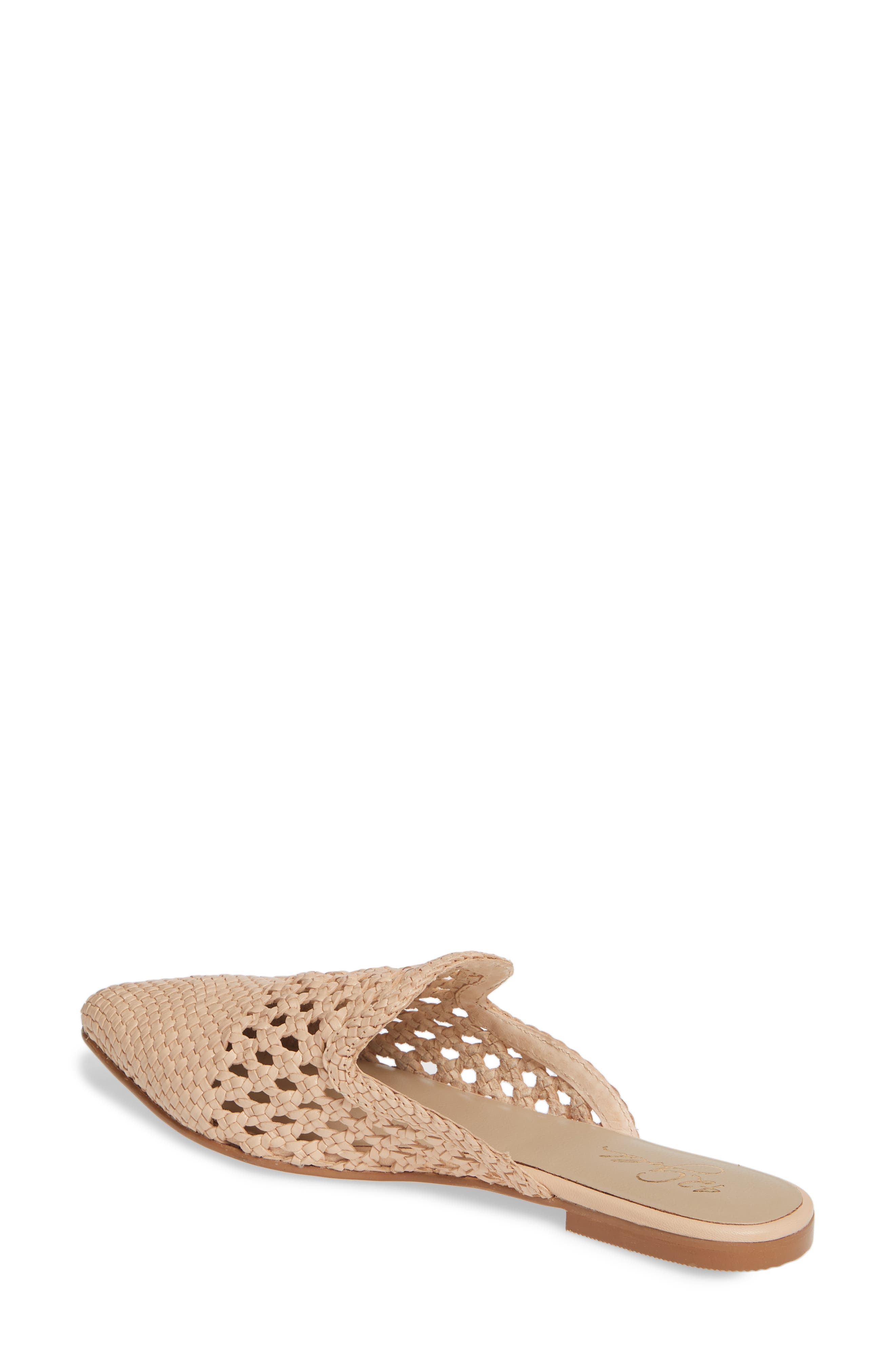 corra woven loafer mule