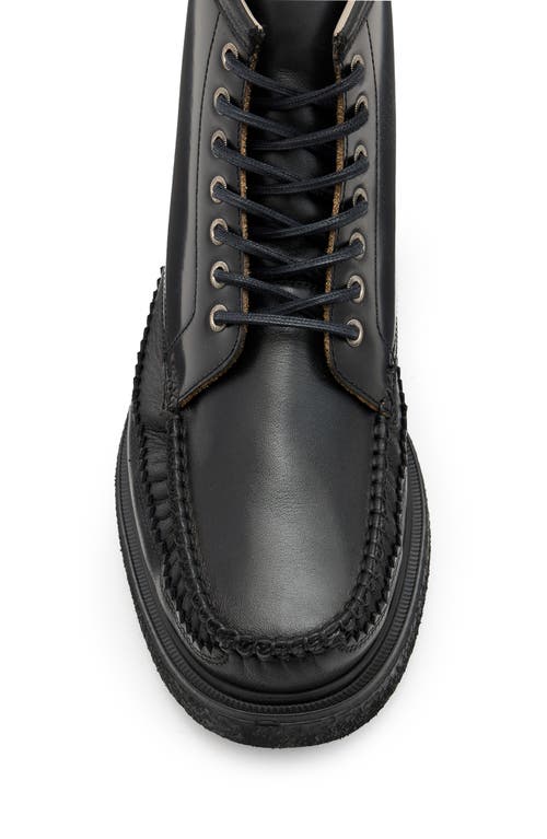 Allsaints Gibbs Moc Toe Boot In Black